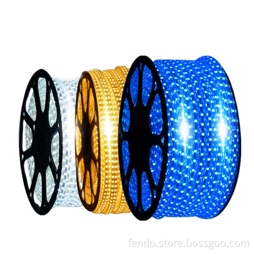 220V SMD 5050 RGB LED Strip Light, 96 Leds, PVC Cover, Waterproof IP65, Flexible